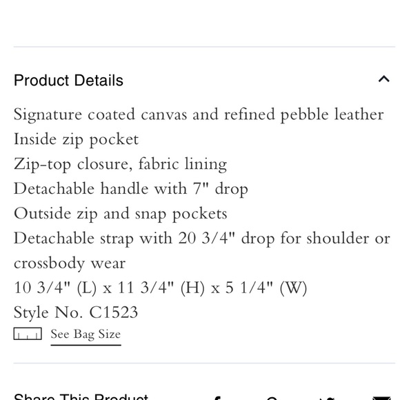 NWT Coach Anna Signature Crossbody/converts to wallet - Picture 5 of 5